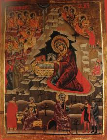 La naissance du Christ - Monastère Karakallou, 18ος αι.