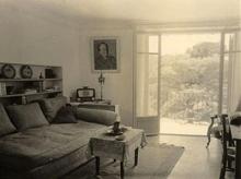 Le salon de la maison du couple Kazantzaki, à Antibes