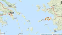 L'île de Samos sur la carte