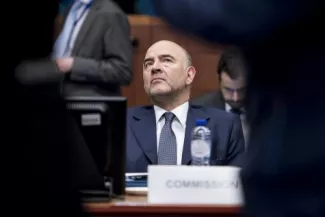 Pierre Moscovici : «Lundi, les Grecs se réveilleront toujours membres de l'Europe» © Reporters / DPA


