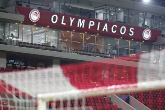 L'Olympiakos estime que le championnat est truqué. (Y. Halas/PRESSE SPORTS)


