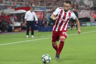 Mathieu Valbuena, absent, n'a pas pu aider Olympiakos à s'imposer contre Volos (0-0). (Y. Halas/Presse Sports)


