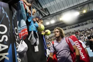 Tsitsipas est déjà au troisième tour. (K. Hong-Ji/Reuters)


