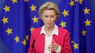 La présidente de la Commisison Ursula von der Leyen. - REUTERS.


