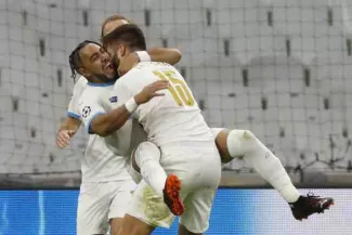 Payet a inscrit ses premiers buts en Ligue des champions contre l'Olympiakos. (ERIC GAILLARD/Reuters)


