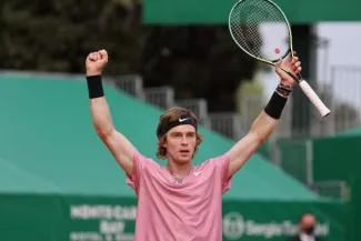 Andrey Rublev a remporté sa demi-finale. (N. Luttiau/L'Équipe)


