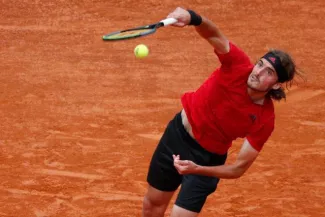 Stefanos Tsitsipas sera tête de série n°1 à Lyon. ( G. Mangiapane/Reuters)


