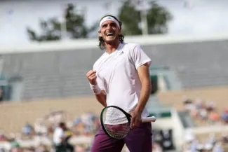 Stefanos Tsitsipas a fait le job. (N. Luttiau/L'Équipe)


