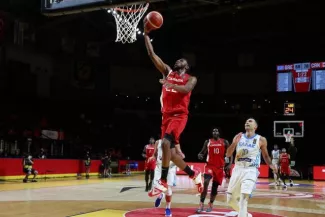 Andrew Wiggins a inscrit 23 points pour le Canada, vainqueur de la Grèce. (FIBA)


