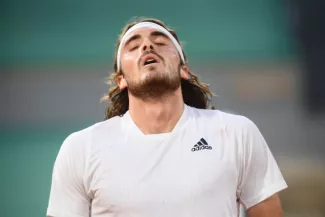 Stefanos Tsitsipas n'a pas atteint sa huitième demi-finale de l'année. (J. Prévost/L'Équipe)


