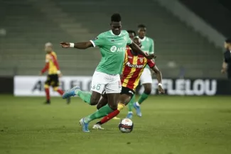 Pape Abou Cissé la saison passée sous les couleurs de Saint-Étienne. (A. Martin/L'Équipe)


