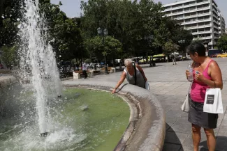 À Athènes, le 1er juillet 2021.