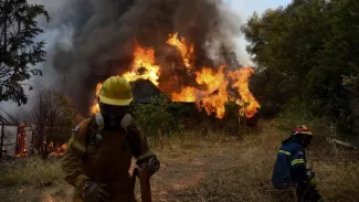 La Grèce a été confrontée à près de 80 feux mardi, dont 40 encore actifs.