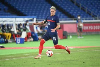 Clément Michelin s'est engagé à l'AEK Athènes après sa participation aux JO avec l'équipe de France. (P. Lahalle/L'Équipe)


