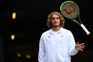 Le Grec Stefanos Tsitsipas, vainqueur d'Andy Murray, rencontre Adrian Mannarino au 2e tour de l'US Open. (C. Dubreuil/L'Équipe)


