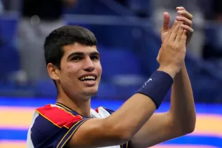 Carlos Alcaraz à l'US Open. (R. Deutsch/USA Today Sports)


