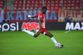 Ousseynou Ba évolue avec l'Olympiakos. (A. Réau/L'Équipe)


