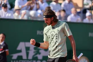 Tsitsipas a conservé son titre en Principauté. (N. Luttiau/L'Équipe)


