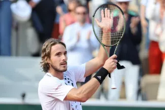 Stefanos Tsitsipas n'a pas tremblé au troisième tour. (N.Luttiau /L'Équipe)


