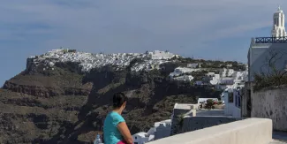 Le port du masque n'est plus obligatoire en Grèce dans certains lieux (Archives). © ARIS MESSINIS / AFP


