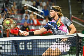 Élimination surprise dès le 2e tour du Masters 1000 de Montréal pour le Grec Stefanos Tsitsipas. (D. Kirouac/Usa today sports)


