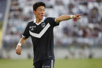 Hwang Ui-Jo a joué avec les Girondins, samedi contre Niort (1-0). (R. Perrocheau/L'Équipe)


