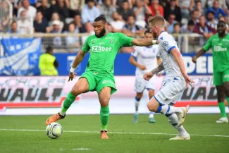 Harold Moukoudi va quitter Saint-Etienne pour la Grèce. (A. Réau/L'Équipe)


