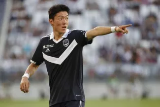 Hwang Ui-jo a joué deux matches de L2 cette saison. (R. Perrocheau/L'Équipe)


