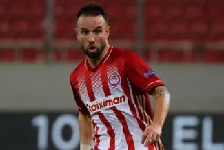 Mathieu Valbuena est entré en cours de jeu avec l'Olympiakos. (Y. Halas/Presse Sports)


