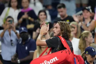 Stefanos Tsitsipas a quitté l'US Open. (Jerry Lai/Usa today sports)


