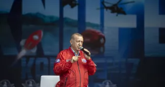 Le président Turc Recep Tayyip Erdogan à Samsun, en Turquie, le 3 septembre 2022.


