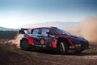 Thierry Neuville lors du shakedown en Grèce. (R. Thuillier/Hyundai Motorsport)


