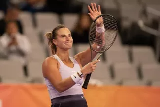 Aryna Sabalenka a battu Ons Jabeur pour son entrée dans le Masters. (Susan Mullane/Usa Today Sports)


