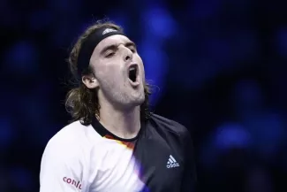 Stefanos Tsitsipas. (G. Mangiapane/Reuters)


