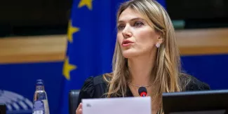 L'eurodéputée Eva Kaili est écrouée dans une affaire de corruption présumée impliquant le Qatar. © EUROPEAN PARLIAMENT / POOL / ANADOLU AGENCY / Anadolu Agency via AFP


