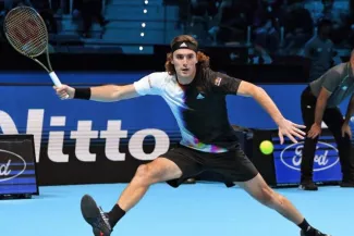 Stefanos Tsitsipas rejoint le troisième tour de l'Open d'Australie. (S. Vishnevskii/Presse Sports)


