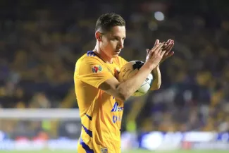 Florian Thauvin sous le maillot des Tigres l'an dernier. (A. Lopez/Presse Sports)


