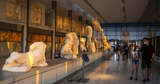 Le musée de l'Acropole a été érigé en 2009 dans l'espoir de voir les marbres du Parthénon revenir en Grèce.


