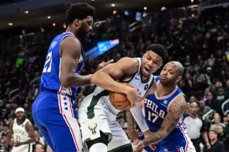 Les Bucks d'Antetokounmpo ont dominé les débats cette nuit contre Philadelphie. (B. Sieu/Usa today sports via reuters con)


