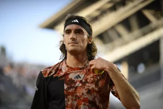 Stefanos Tsitsipas n'a pas tremblé face à Sebastian Ofner. (A. Réau/L'Équipe)


