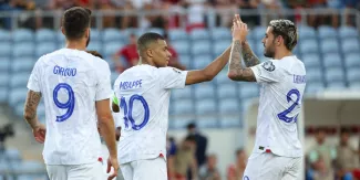 L'équipe de France a battu Gibraltar (3-0) lors des éliminatoires de l'Euro 2024 © AFP


