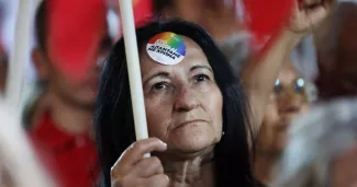 Lors d'un meeting d'Alexis Tsipras, le leader de Syriza, le 22 juin 2023 à Athènes. PHOTO LOUIZA VRADI/REUTERS


