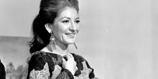 Maria Callas lors du tournage de l'émission « L'invité du dimanche » réalisée par Roland Bernard en 1969. © Josée Lorenzo / Ina via AFP


