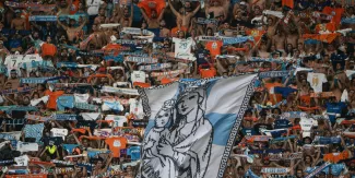 Les supporters de Marseille vont faire résonner le Vélodrome lors du match retour contre le Panathinaïkos © CHRISTOPHE SIMON / AFP


