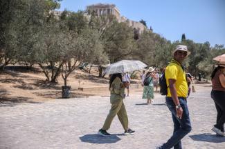 Athènes - La célèbre Acropole d'Athènes est inaccessible mercredi pour plusieurs heures, en raison d'une nouvelle canicule en Grèce où le mercure dépasse les 40°C, avec un risque très élevé d'incendies