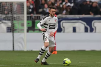 
        Jérémy Gélin, ici en 2018 avec le maillot du Stade Rennais. (Romain/Presse Sports)
    