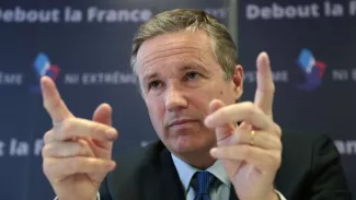 Nicolas Dupont-Aignan, président de Debout la France Crédits photo : JACQUES DEMARTHON/AFP


