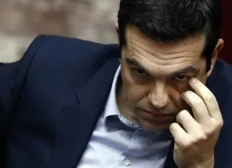 Le premier ministre grec Alexis Tsipras se prépare à s'adresser aux parlementaires, le 10 mars à Athènes, à l'occasion d'une session concernant la création d'un comité sur les réparations de la deuxième guerre mondiale.


