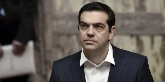 Lors de sa visite à Berlin le 23 mars, Alexis Tsipras a adopté un ton plus modéré, invitant ainsi à "laisser derrière les ombres du passé". Mais la hache de guerre n'a pas été enterrée. (Crédits : © POOL New / Reuters)


