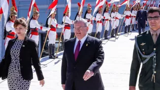 L'ambassadeur grec au Brésil, Kyriakos Amiridis, photographié ici le 25 mai à Brasilia, a été assassiné par l'amant de sa femme.


